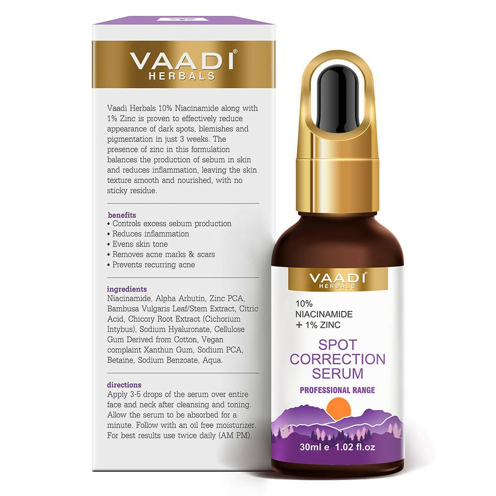 Vaadi Herbals Spot Correction Serum With 10 % Niacinamide & 1% Zinc | Grocsy