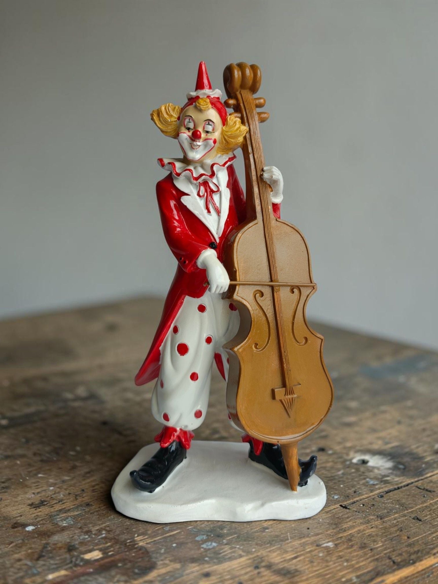Sun Mun Decors Cello Musician Clown Figurine | Grocsy
