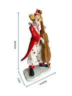 Sun Mun Decors Cello Musician Clown Figurine | Grocsy