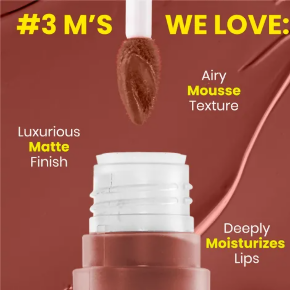 NY Bae Velvet Mousse Liquid Lipstick - Spicy Rust 06 | Grocsy
