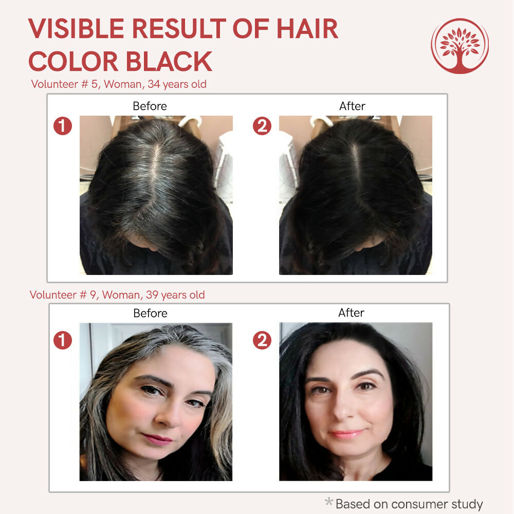 Ivory Natural Black Hair Color - Plant-Based Natural Hair Color - Both For Men Women | Grocsy