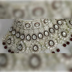 Jewel City Luxurious Maroon Kundan Bridal Set - Complete Semi Wedding Jewelry Collection with Pearl Embellishments | Grocsy