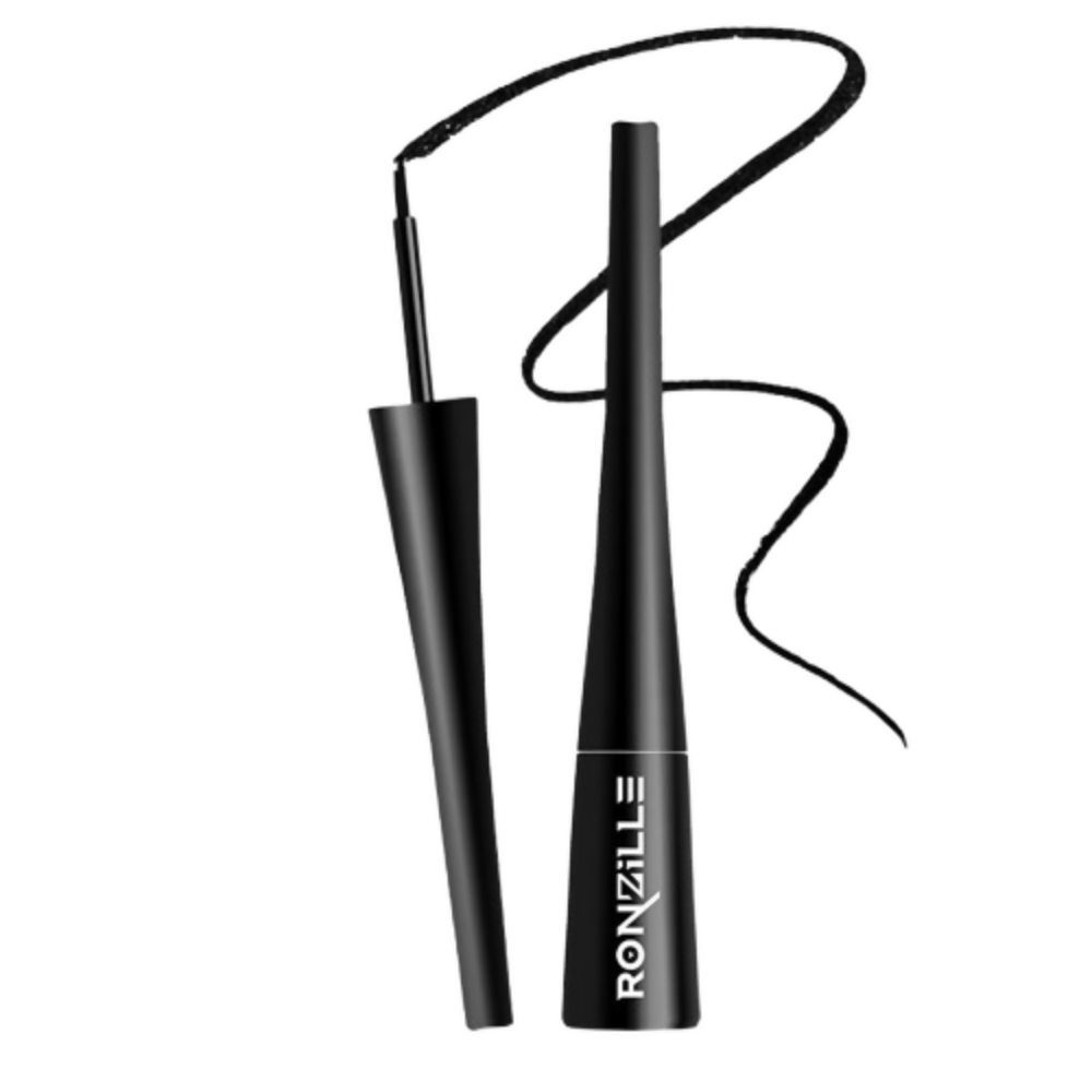 Ronzille Smudgeproof And Waterproof Liquid Matte Eyeliner - Black | Grocsy