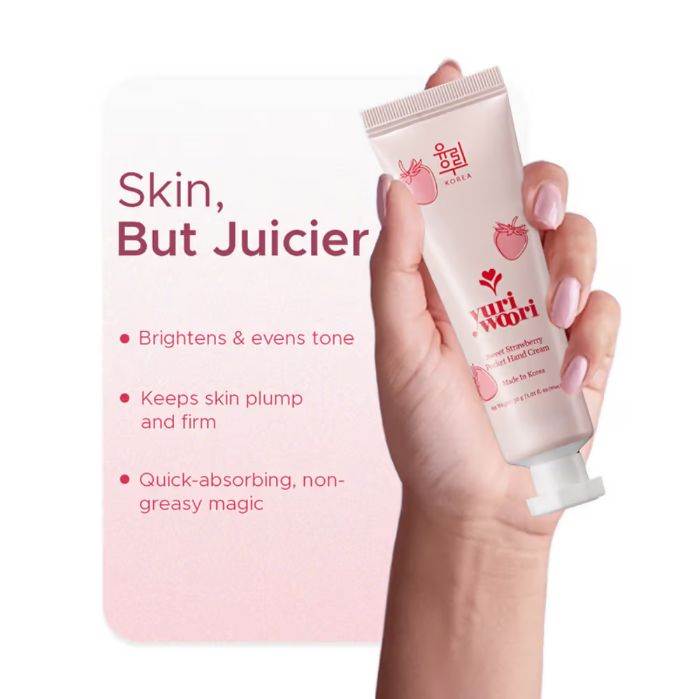 Yuri Woori Sweet Strawberry Pocket Hand Cream | Grocsy