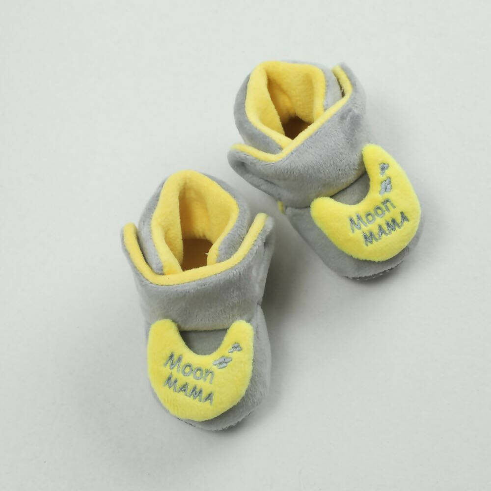 Tiny Bugs For Boys & Girls Baby Winter Booties - Grey | Grocsy