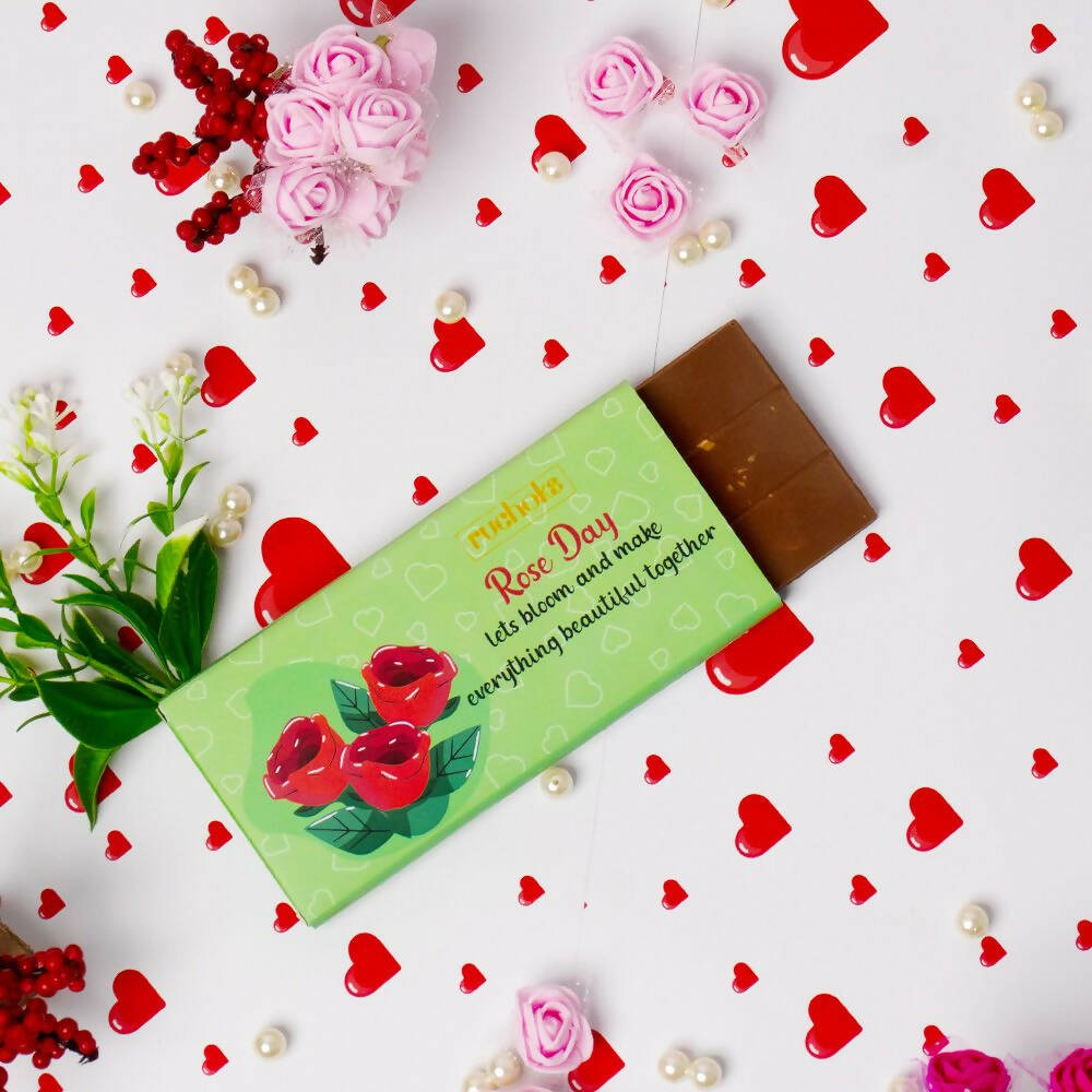 Dibha Ruchoks Valentines Special Roasted Almond Chocolate Bars | Grocsy