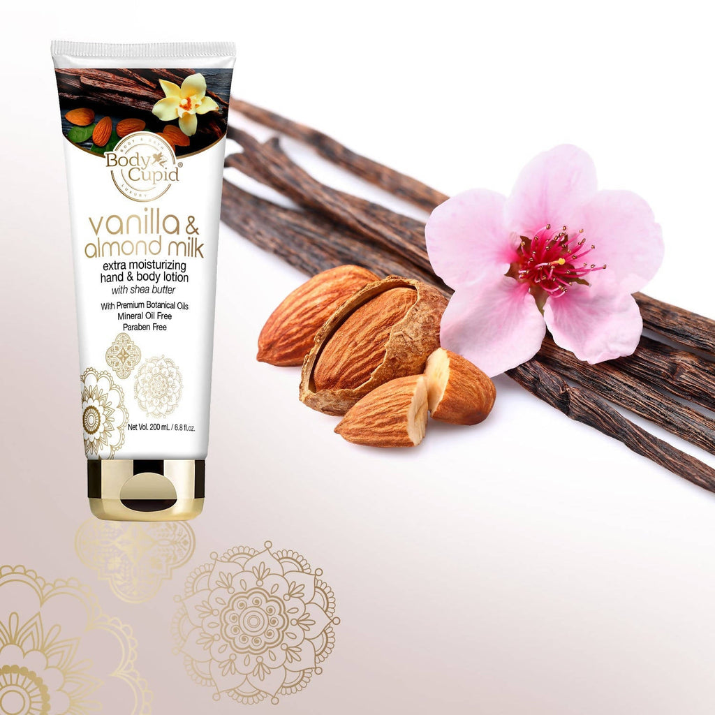 Body Cupid Vanilla and Almond Milk Extra Moisturizing Hand & Body Lotion | Grocsy