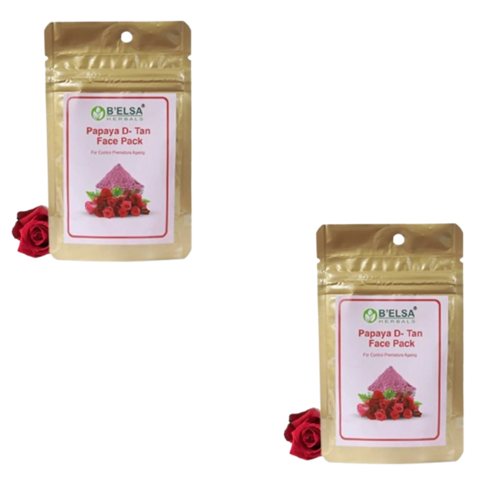 Belsa Herbals Organic Premature Aging Control Rose Face Pack | Grocsy