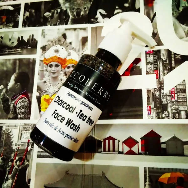 Ecoberry Handmade Charcoal - Tea Tree Face Wash | Grocsy