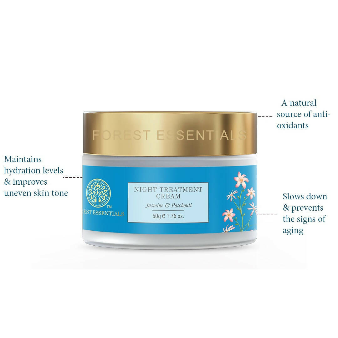 Forest Essentials Night Treatment Cream Jasmine & Patchouli | Grocsy