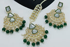 Jewel City Kundan Choker Set with Pearl Tassels - Premium Glass Cut Stone Wedding Collection | Grocsy