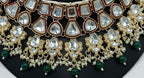 Jewel City Kundan Choker Set with Pearl Tassels - Premium Glass Cut Stone Wedding Collection | Grocsy