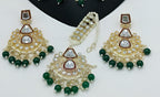 Jewel City Kundan Choker Set with Pearl Tassels - Premium Glass Cut Stone Wedding Collection | Grocsy