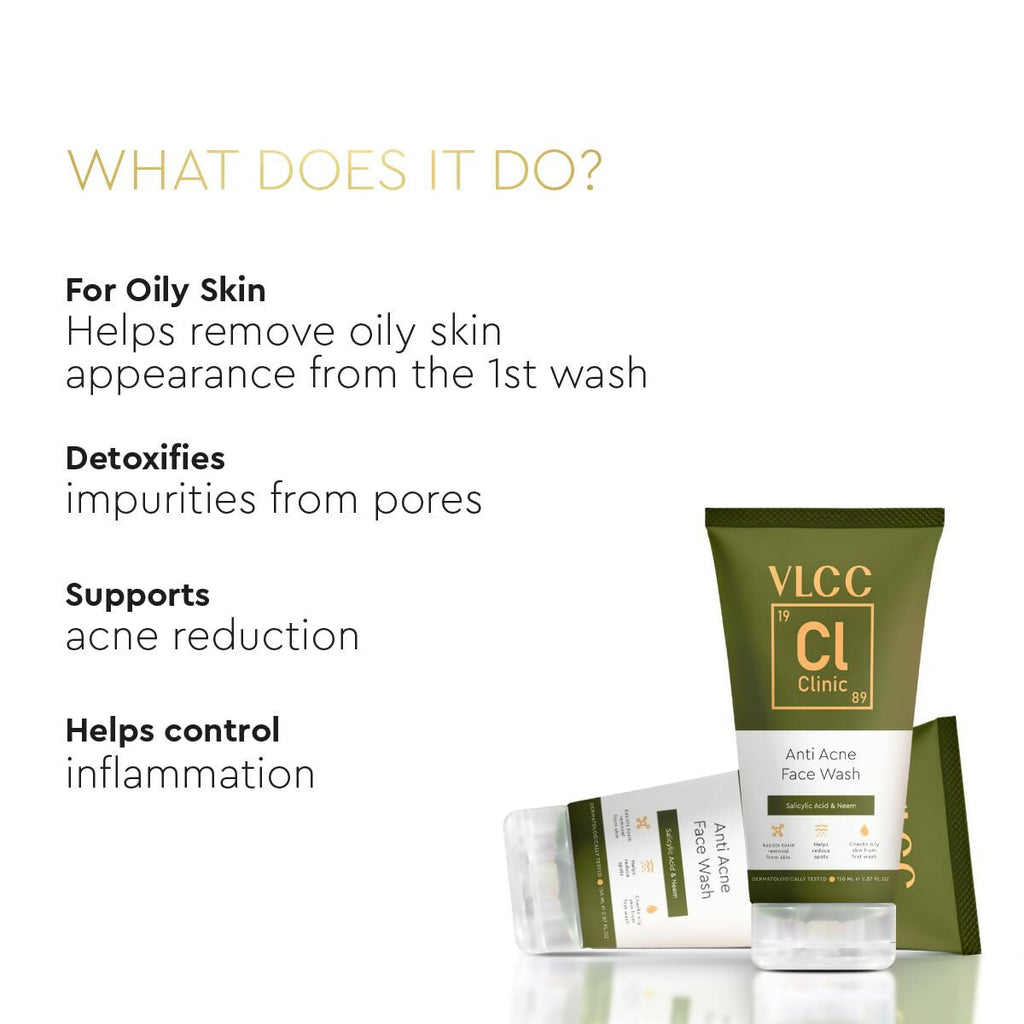 VLCC Clinic Anti Acne Face Wash | Grocsy