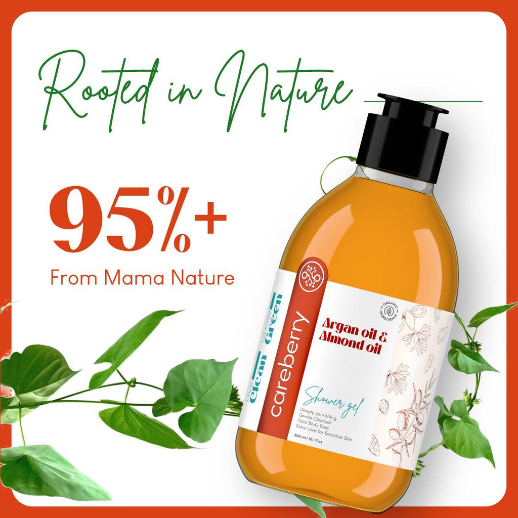Careberry Argan & Almond Oil Shower Gel | Grocsy