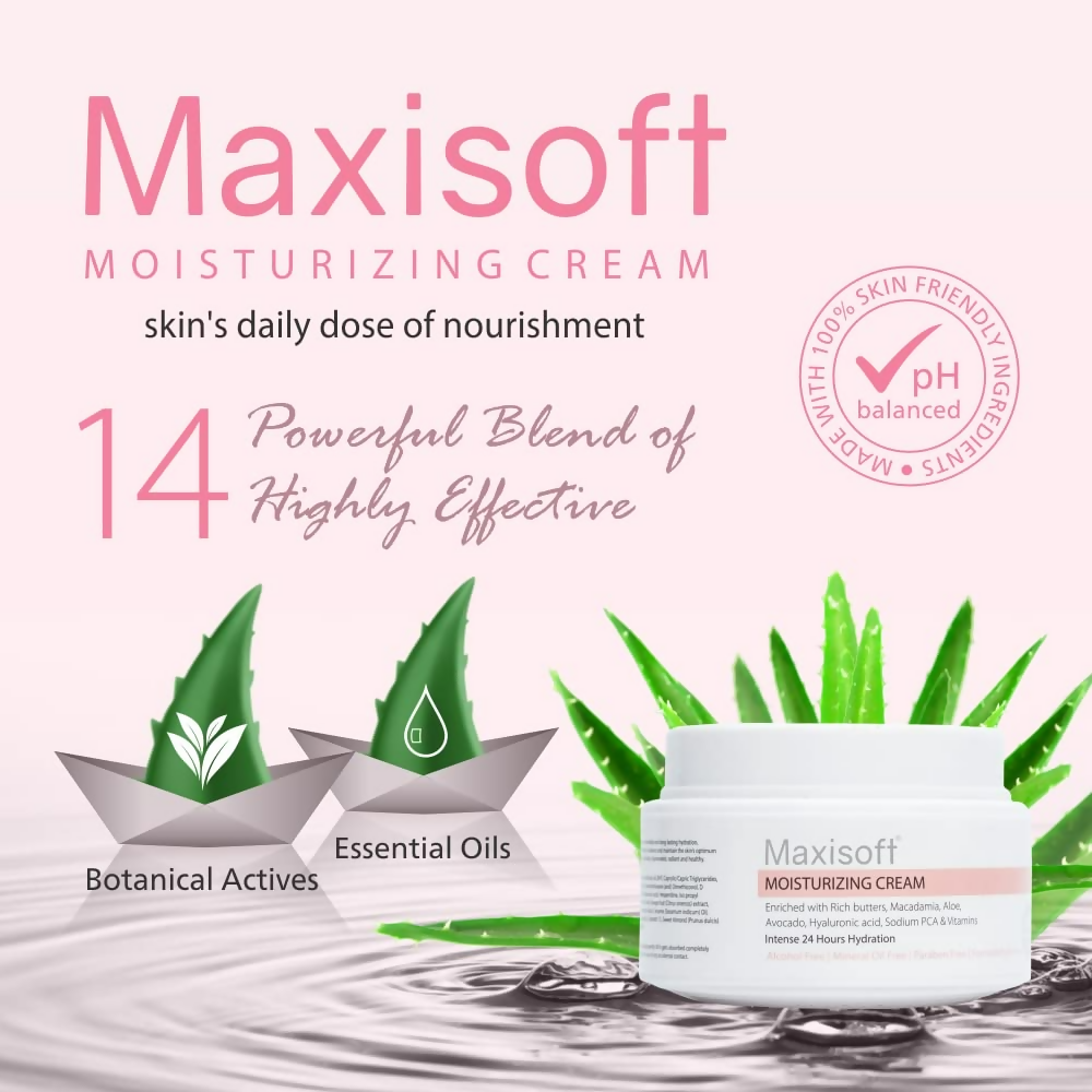 Maxisoft Moisturizing Cream With Almond Oil Aloe Avocado Cocoa Butter | Grocsy
