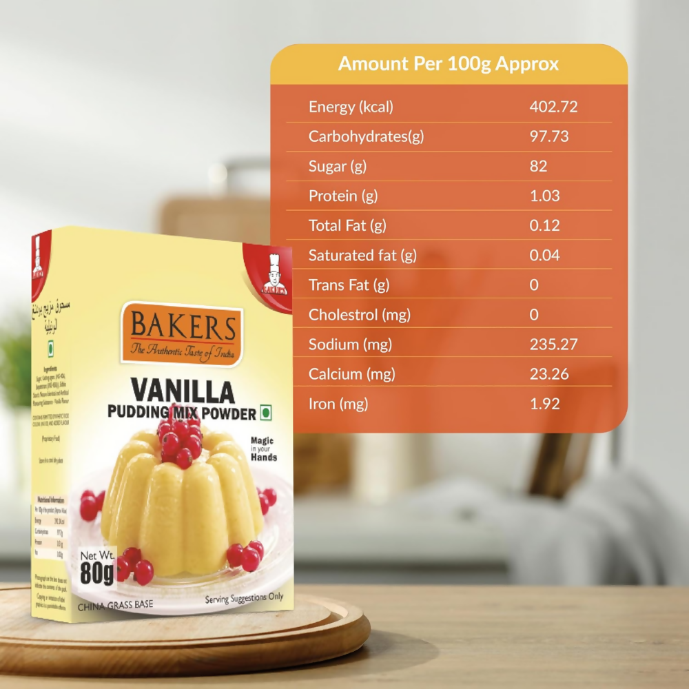 BAKERS Instant Pudding Mix - Vanilla Flavor | Grocsy