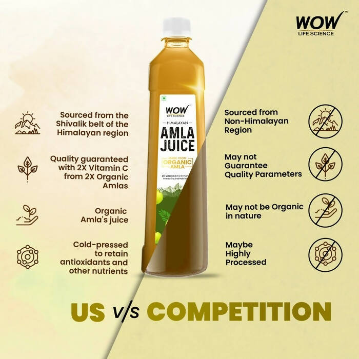 Wow Life Science Himalayan Amla Juice | Grocsy