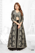 Joban Fashion Georgette Black Color Lehenga Choli | Grocsy