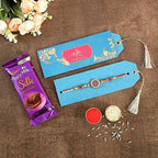 Meenakari Work Rakhi & Silk Chocolate | Grocsy