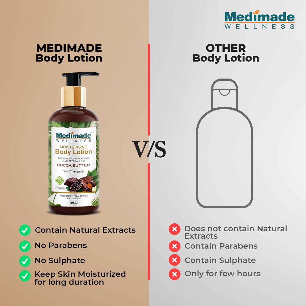 Medimade Wellness Cocoa Butter Moisturising Body Lotion | Grocsy
