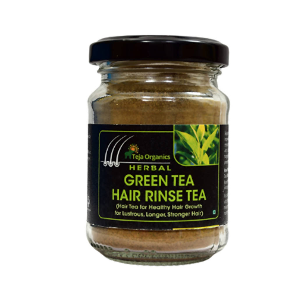 Teja Organics Green Tea Hair Rinse Tea | Grocsy