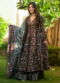 Vegaa Fashion Black Muslin Printed Designer Palazzo Suit | Grocsy