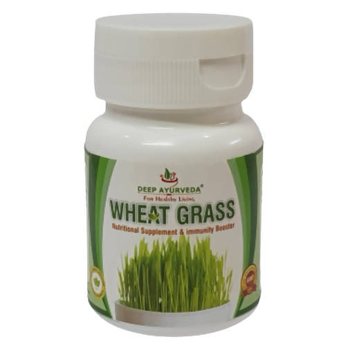 Deep Ayurveda Wheat Grass 500mg Veg Capsules | Grocsy