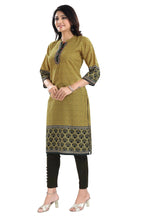 Snehal Creations Yellow Designer Digital Print Cotton Slub Fabric Long Kurti Tunic | Grocsy