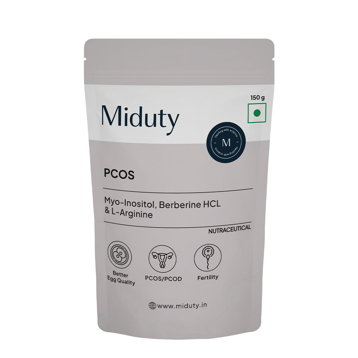 Miduty by Palak Notes PCOS Periods Fertility Powder | Grocsy
