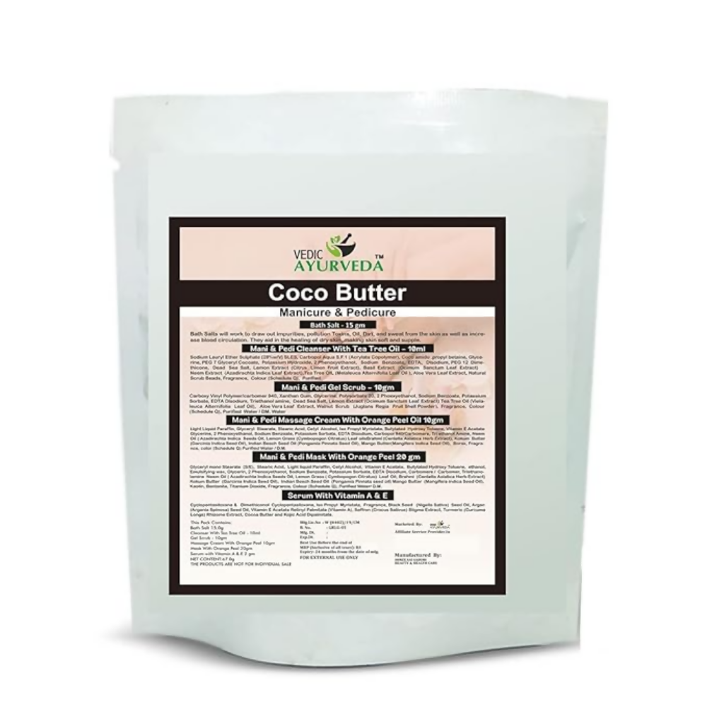 VedicAyurveda Coco Butter Manicure & Pedicure kit | Grocsy