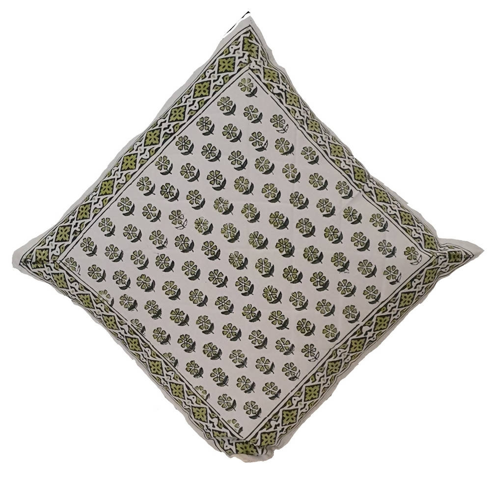 The Decor Nook Green Booti Print Cushion Cover | Grocsy