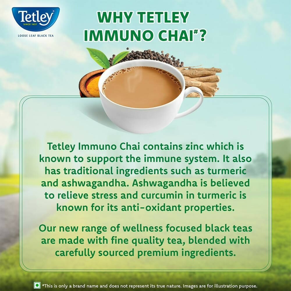 Tetley Immuno Chai Loose Leaf Flavoured Black Tea | Grocsy