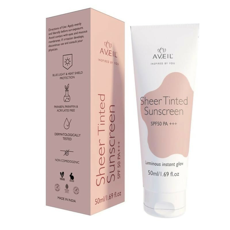 Aveil Sheer Tinted Sunscreen SPF 50 PA +++ | Grocsy