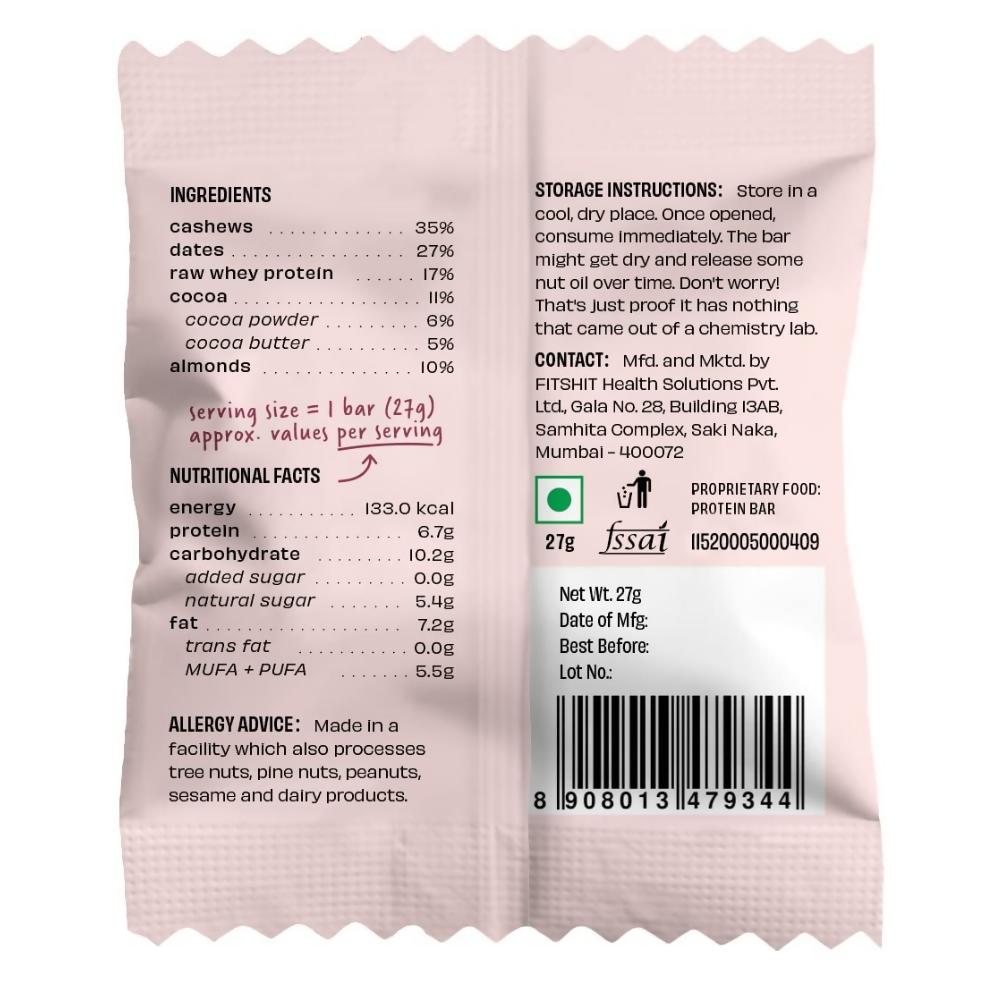 The Whole Truth Mini Protein Bars - Double Cocoa | Grocsy