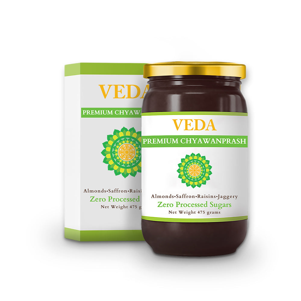 Veda Premium Chyawanprash (Sugar Free) - All Season Jaggery Chyawanprash with Almonds & Saffron, Pure & Fresh | Grocsy