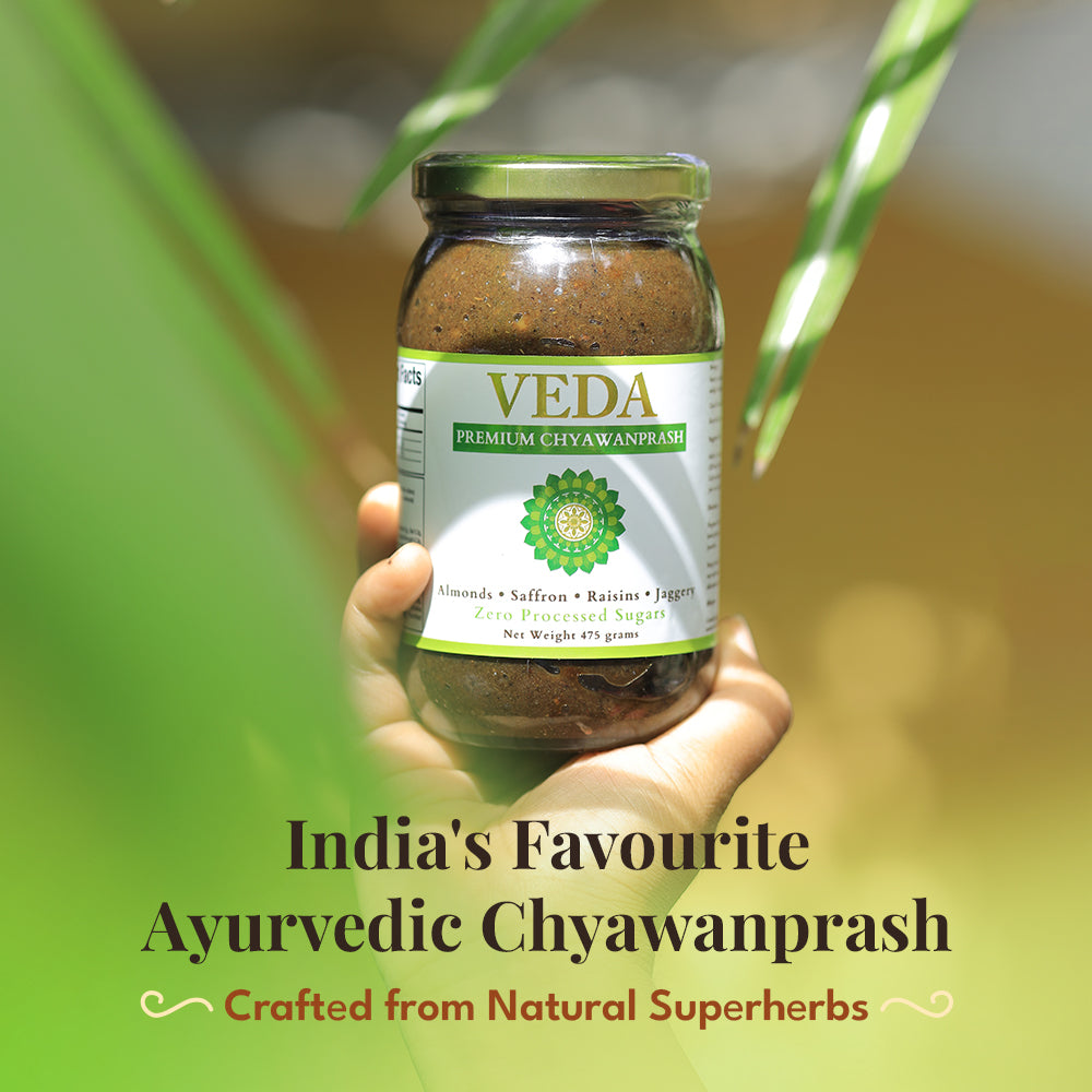 Veda Premium Chyawanprash (Sugar Free) - All Season Jaggery Chyawanprash with Almonds & Saffron, Pure & Fresh | Grocsy