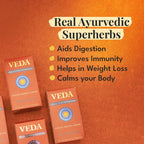 Veda Wellness Kadha - Diabetics Friendly, Fortified with Himalayan Superherbs For Cough & Cold | Grocsy