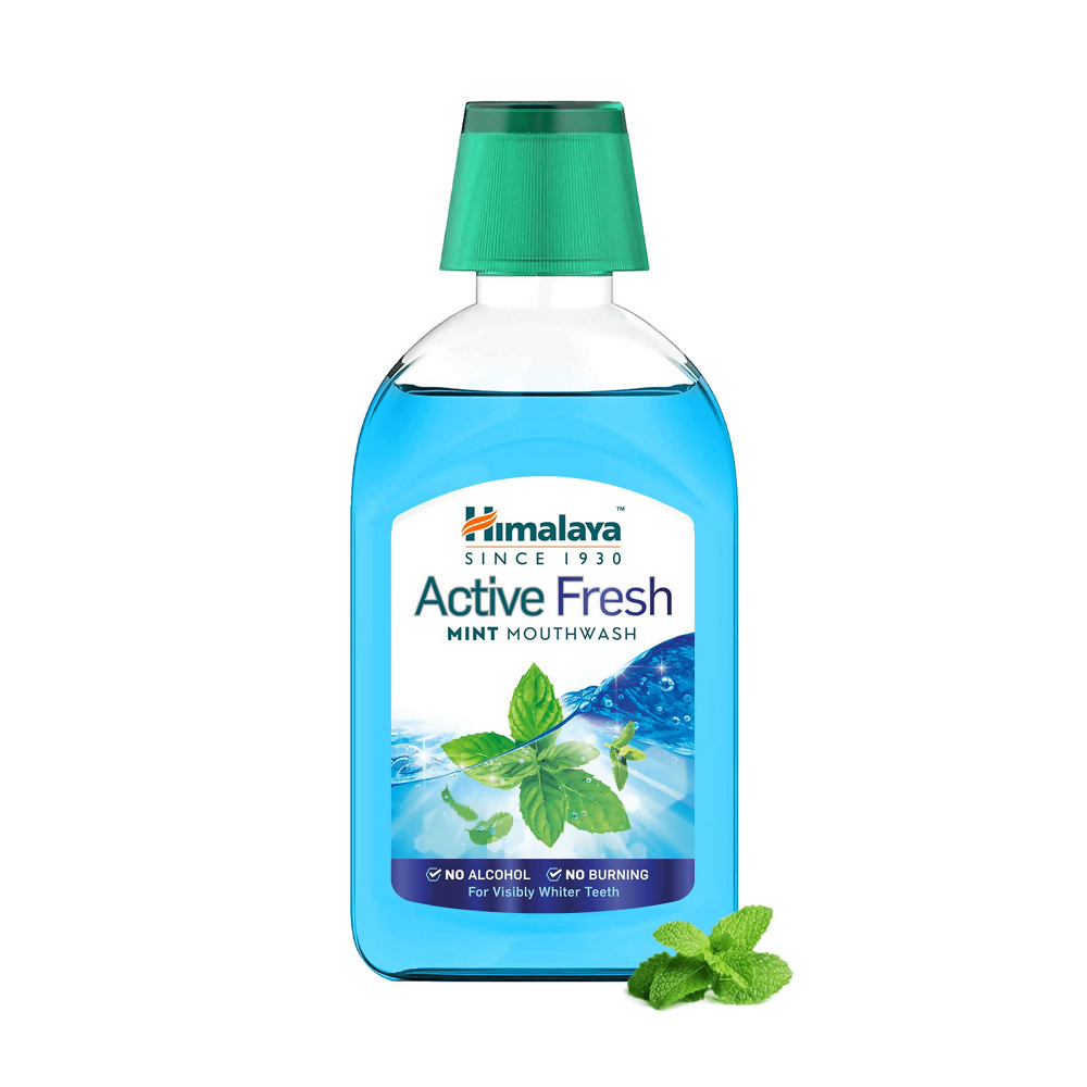 Himalaya Herbals Active Fresh Mint Mouthwash | Grocsy
