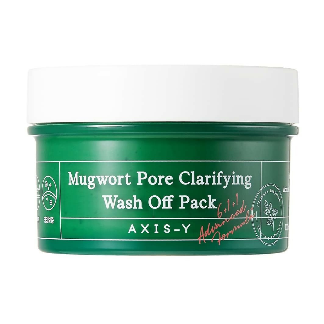 AXIS-Y Mugwort Pore Clarifying Wash Off Pack For Exfoliating, Pore Reduction, Acne, Blackhead, Korean Skincare | Grocsy