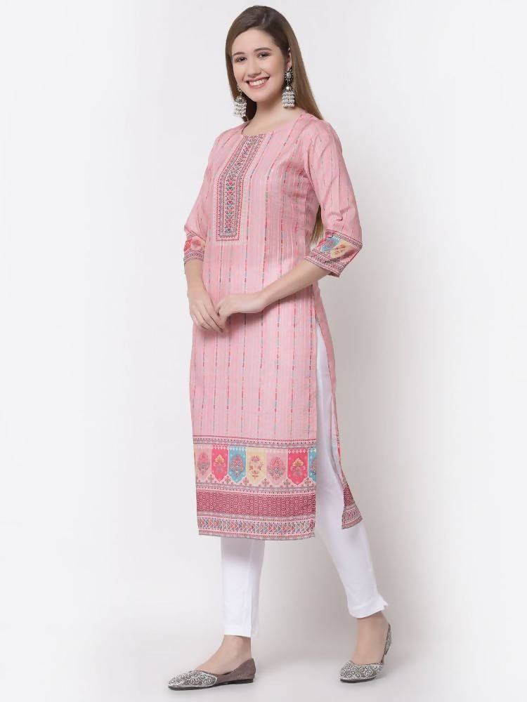 Myshka Multi Color Cotton Printed Kurta | Grocsy