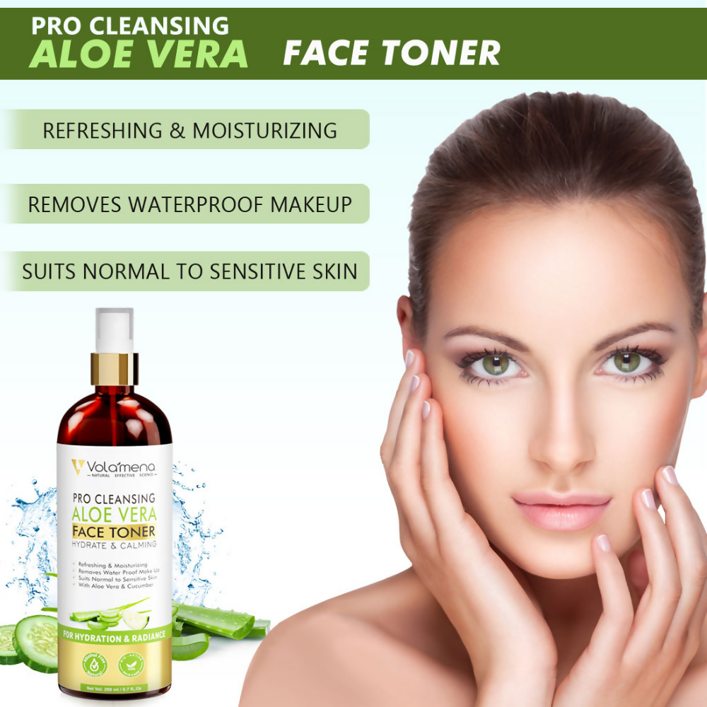 Volamena Pro Clearing Aloe Vera Face Toner | Grocsy