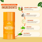Matra Vitamin C Face Mask Stick Infused With Niacinamide For Anti-Aging, Skin Brightening & Anti-Acne | Grocsy