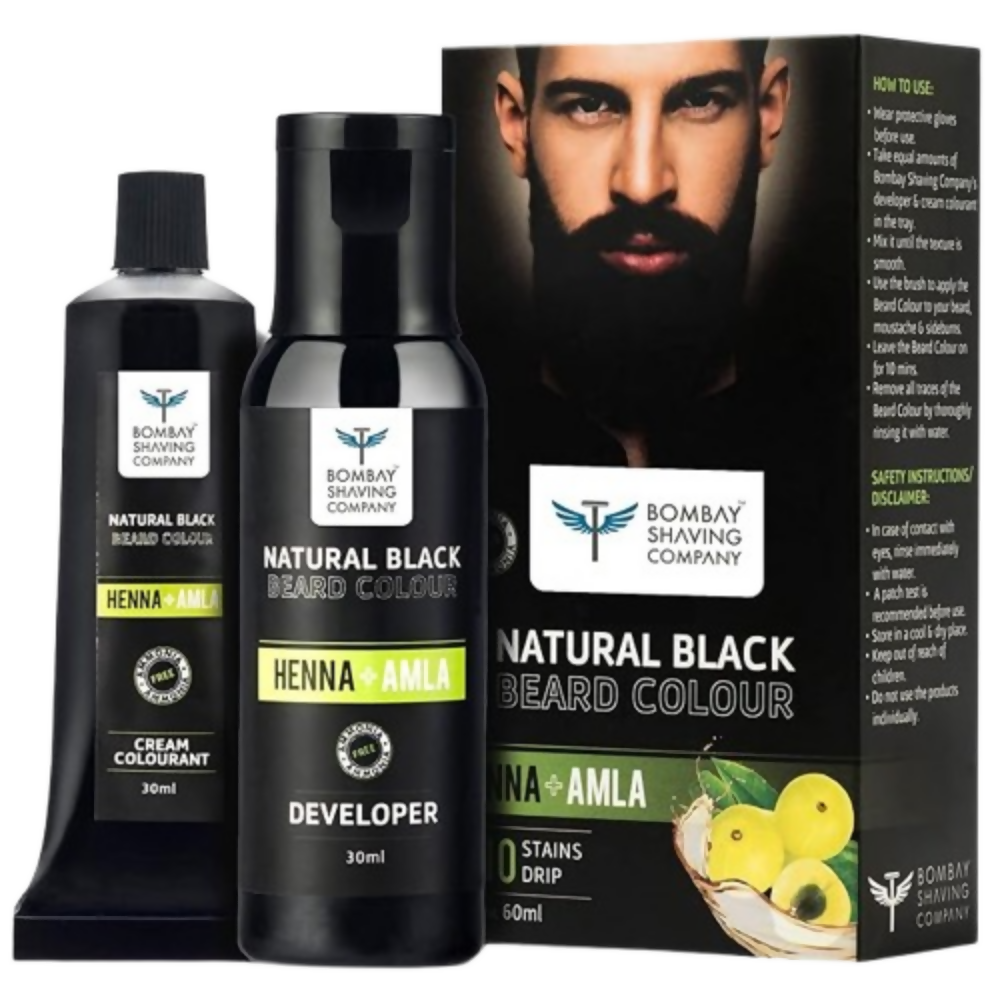 Bombay Shaving Company Beard Color For Men - Natural Black | Grocsy