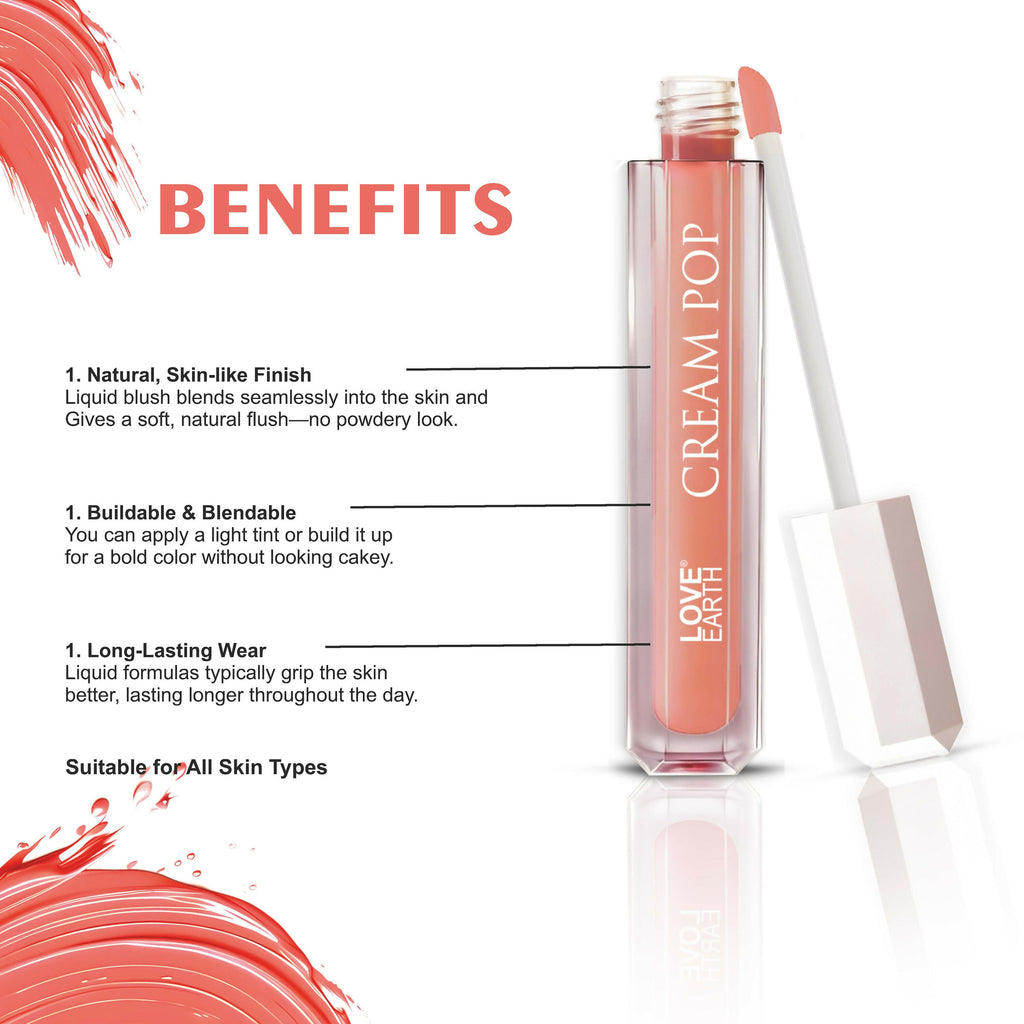 Love Earth Cream Pop Blush - Zinnia | Grocsy