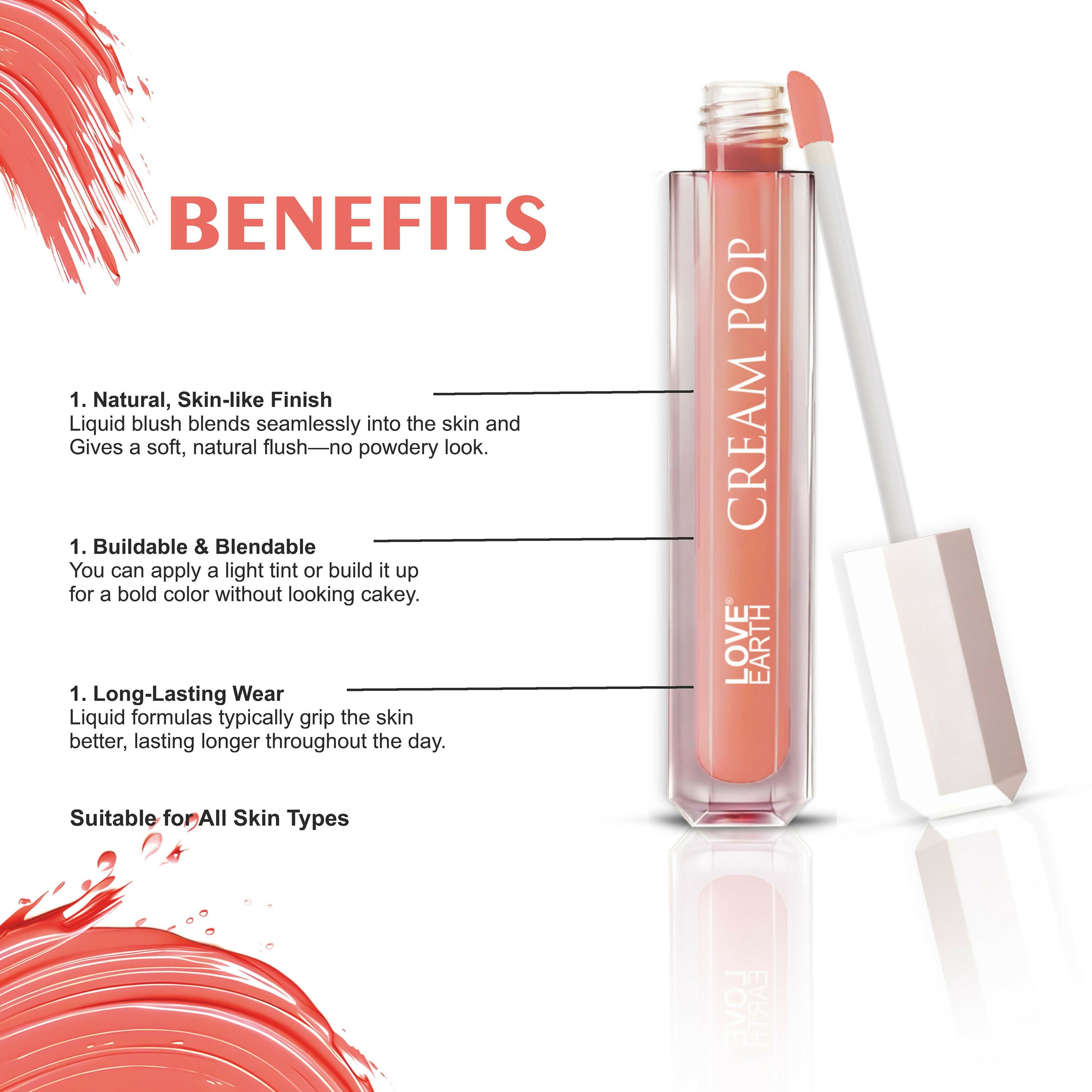 Love Earth Cream Pop Blush - Zinnia | Grocsy
