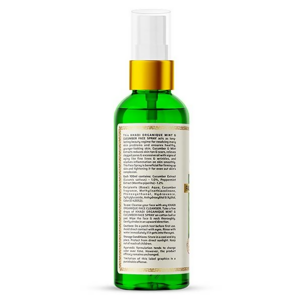 Khadi Organique Mint & Cucumber Face Spary | Grocsy