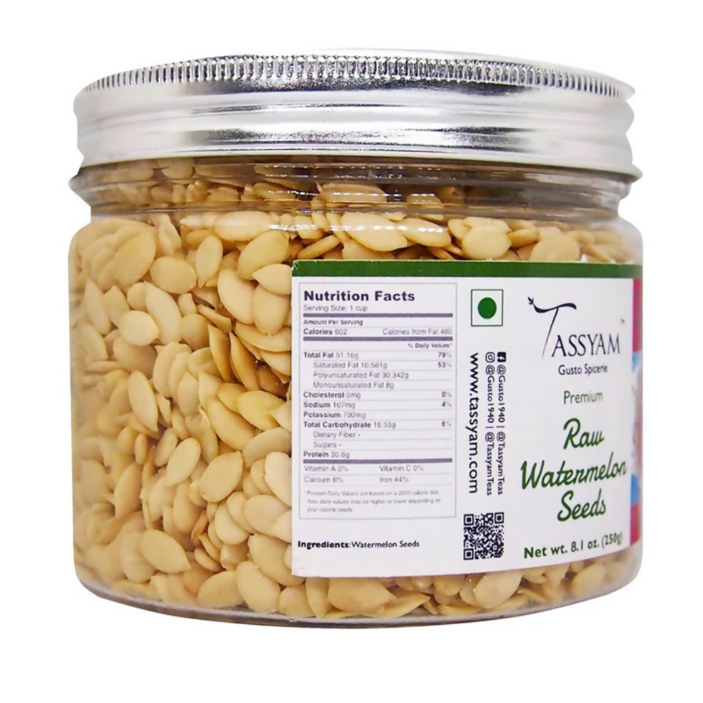 Tassyam Organics Raw Watermelon Seeds | Grocsy