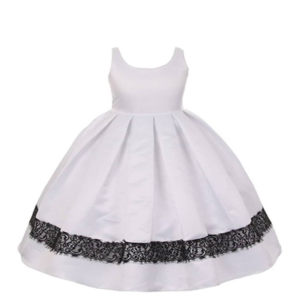 Asmaani Baby Girl's Off-White Colour Satin A-Line Maxi Full Length Dress (AS-DRESS-22154) | Grocsy