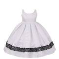 Asmaani Baby Girl's Off-White Colour Satin A-Line Maxi Full Length Dress (AS-DRESS-22154) | Grocsy